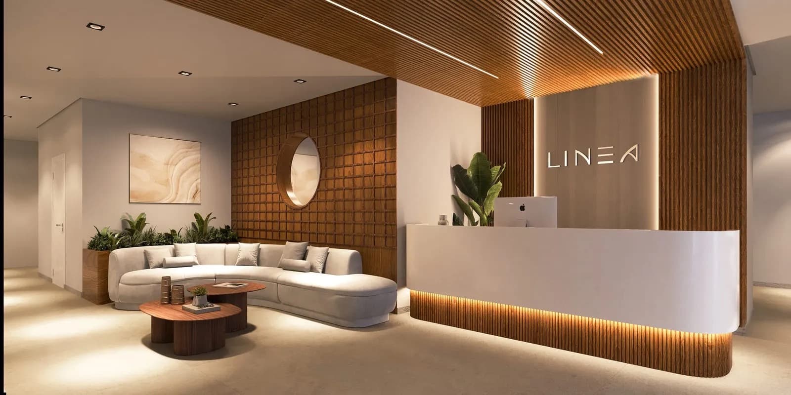Lobby de entrada do CTV Linea