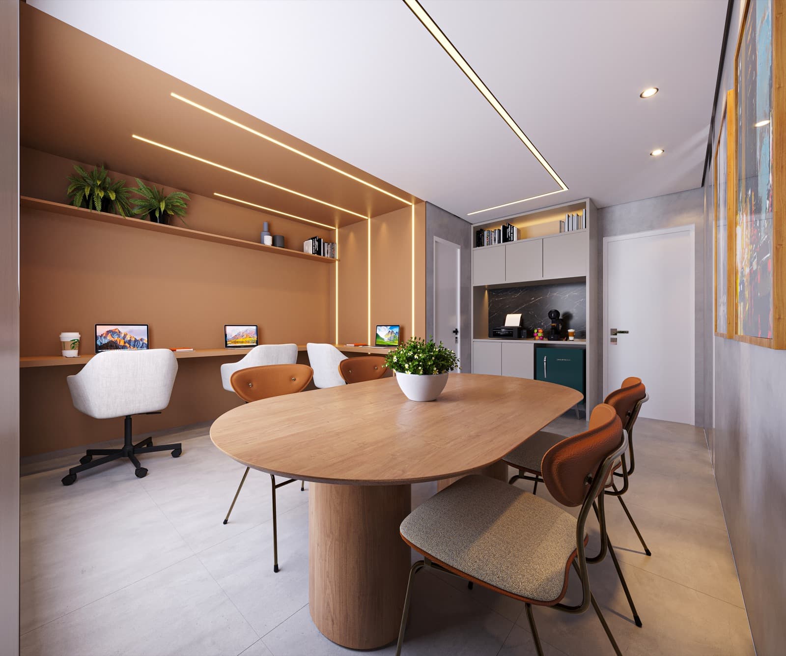 Espaço de coworking do CTV Nobel