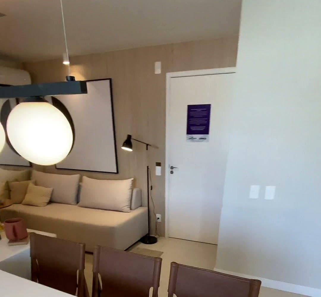 Living do apartamento decorado